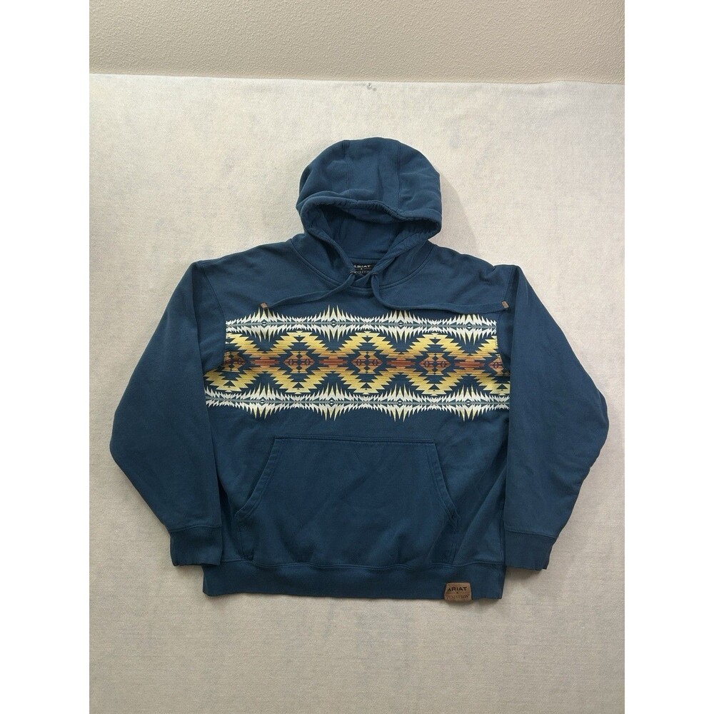 Ariat x Pendleton Night Dance Hoodie Men’s Large L Aztec Southwestern Pullover